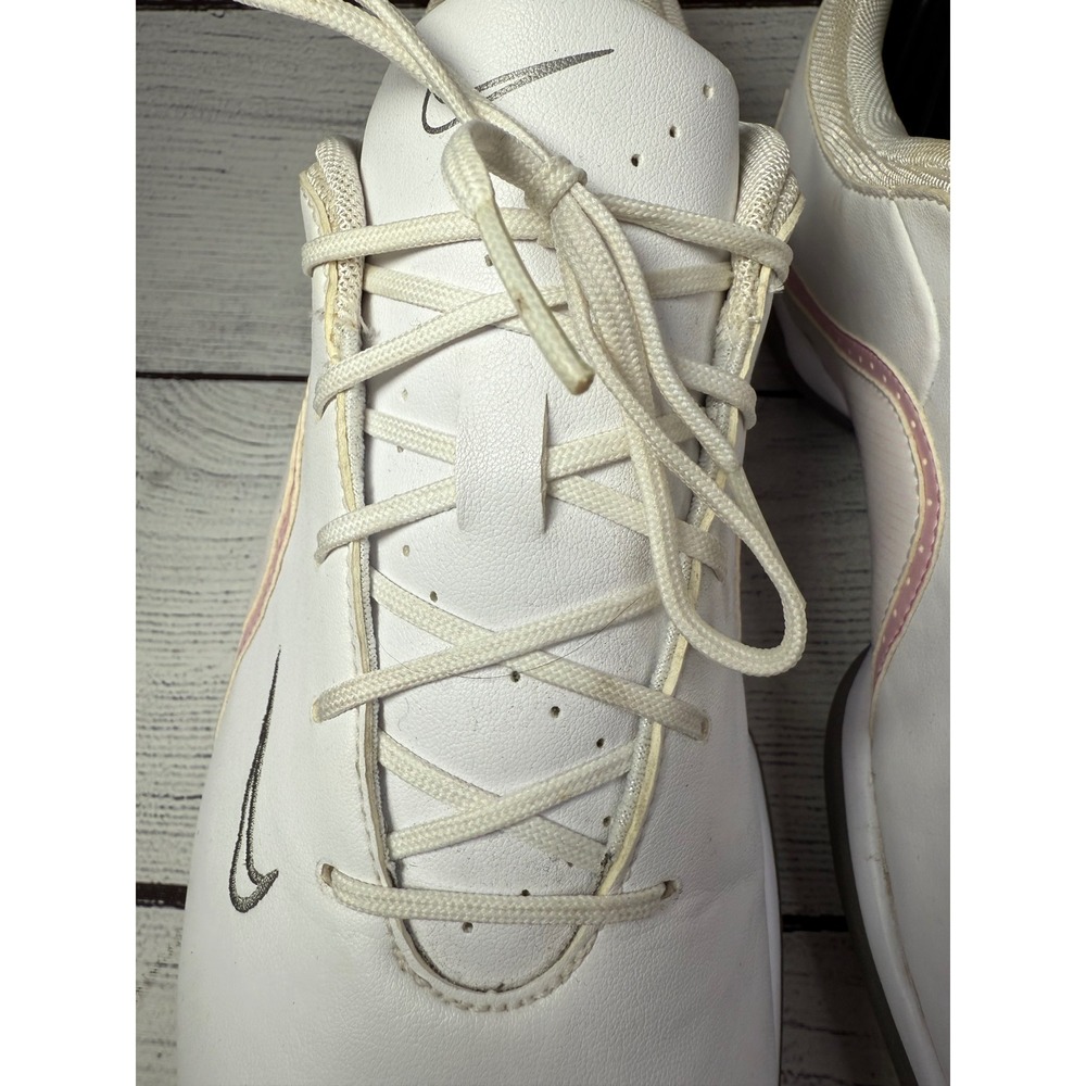 Nike Golf Shoes Women White Pink Size 9.5 Athletic Spiked Comfort - Picture 4 of 11